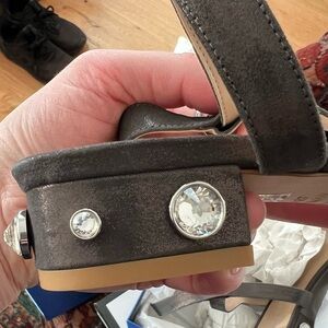 NWT- Stuart Weitzman Dancer Allshine 25 Suede Block Sandal